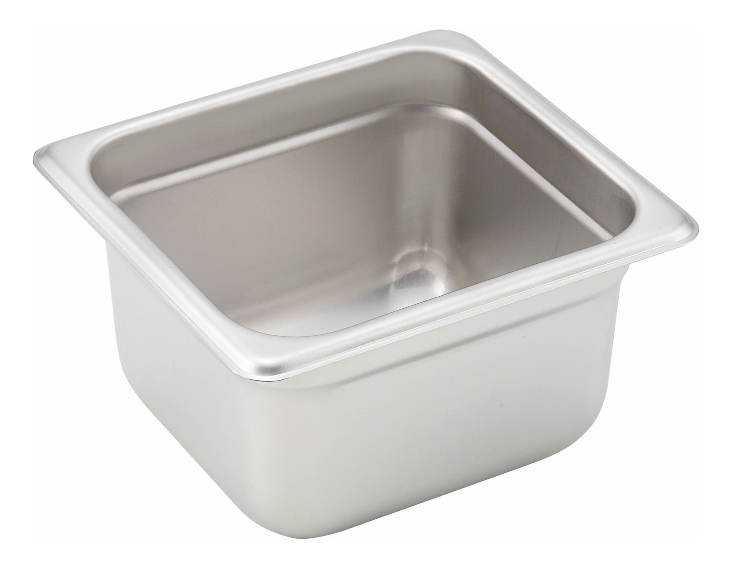 Winco SPJH-604 1/6 Size Stainless Steel Anti-jam Steam Pan, 4" Deep
