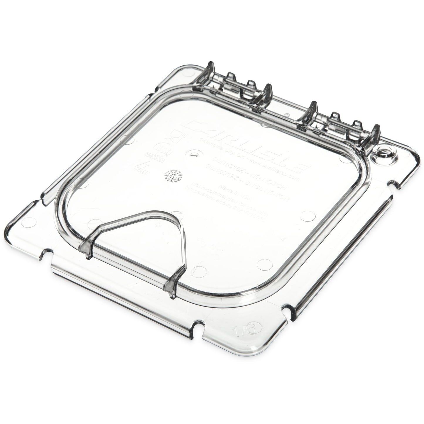 Carlisle CM10318Z07 1/6 Size Clear Coldmaster EZ Access Lid