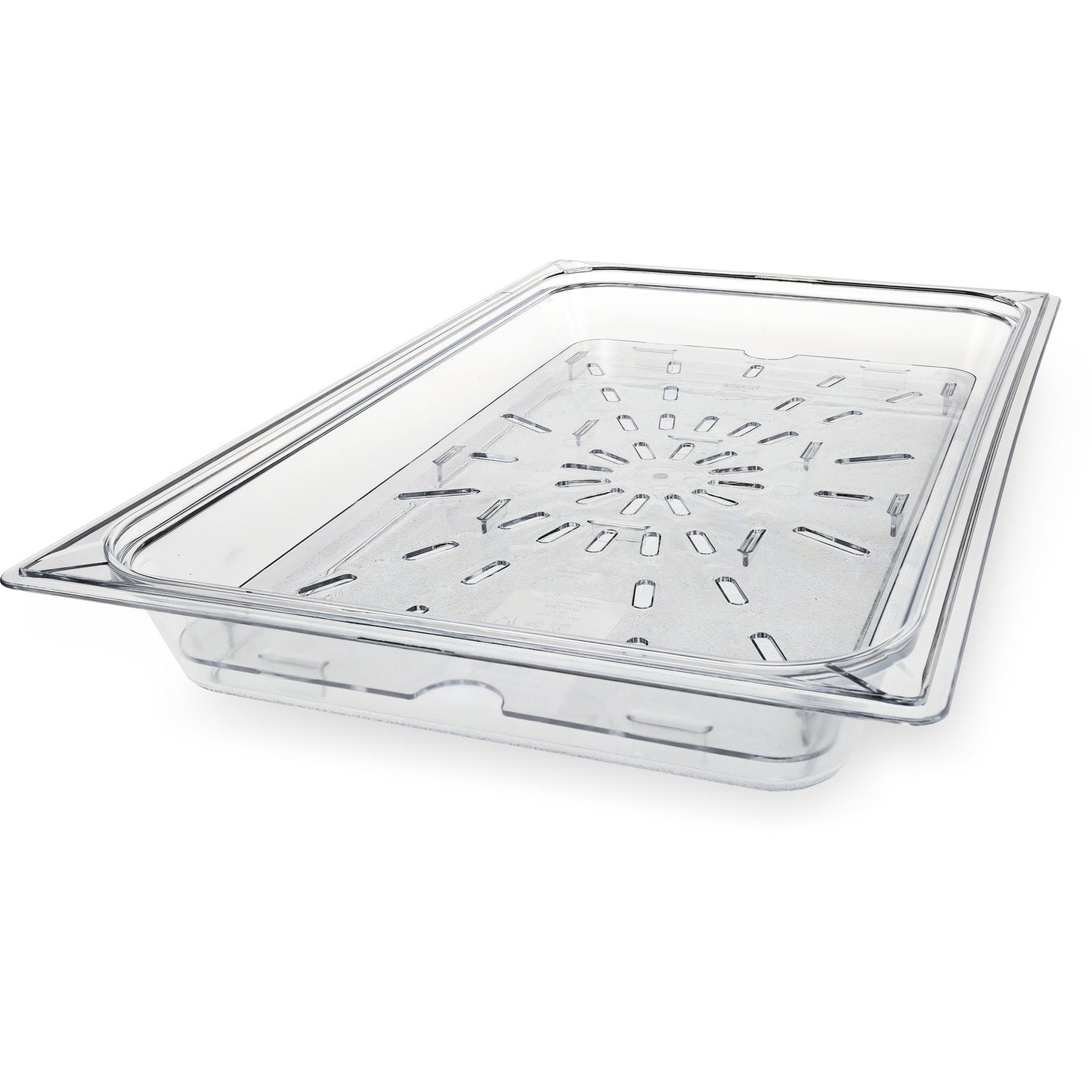 Carlisle 1021507 Full-Size Clear Polycarbonate StorPlus Food Pan Drain Grate