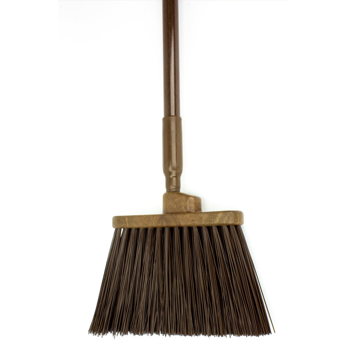 Carlisle 41083EC01 56" Brown Color Coded Duo-Sweep Unflagged Angle Broom