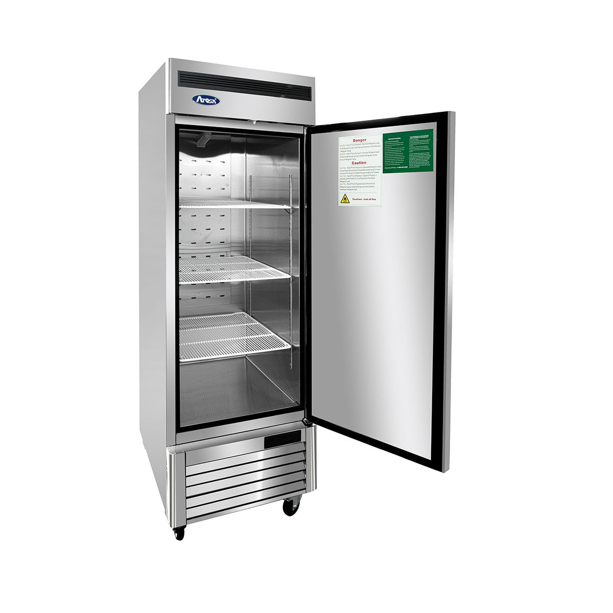 Atosa MBF8505GRL Single Door Bottom Mount Reach-In Refrigerator (Left-Hinged)
