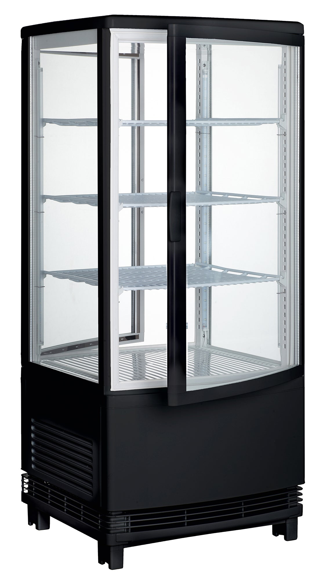 Winco CRD-1K Black Countertop Refrigerated Beverage Display