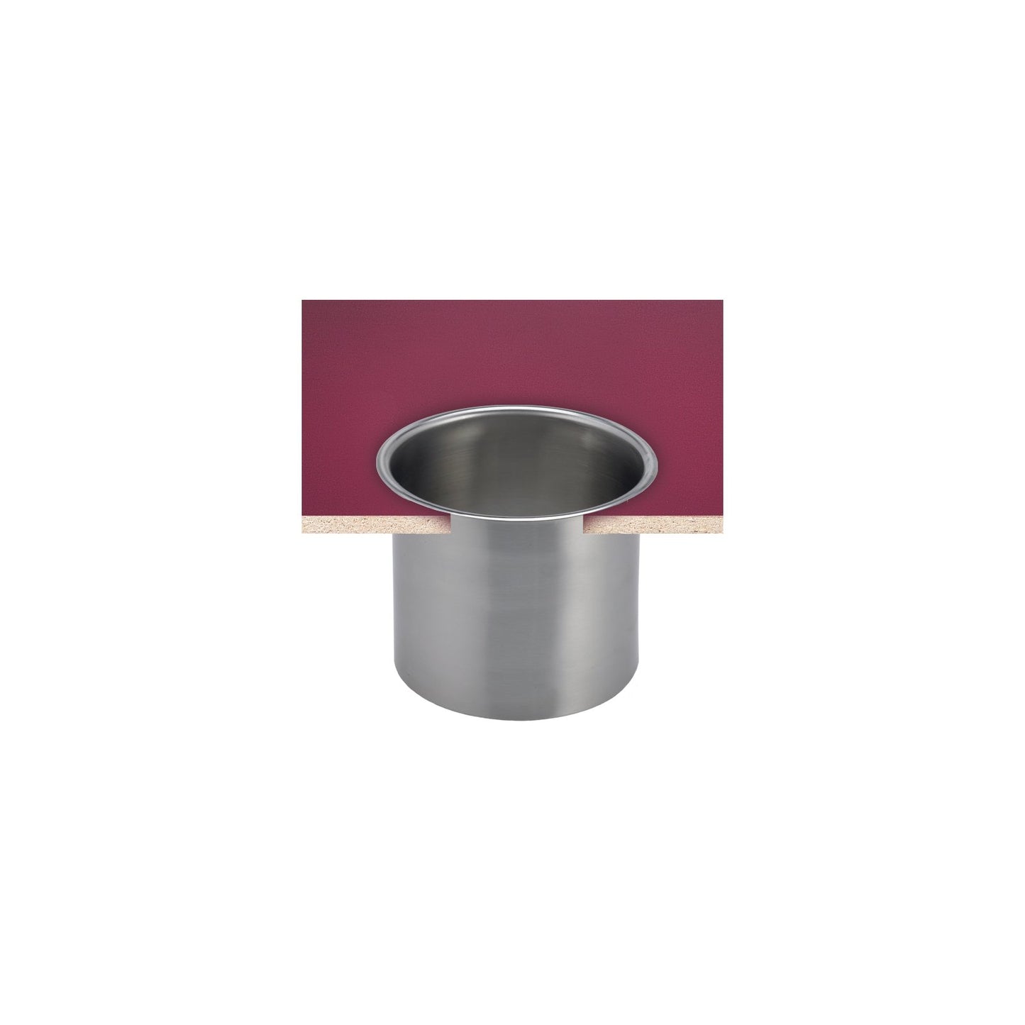 San Jamar L360C Chrome In-counter Trash Chute
