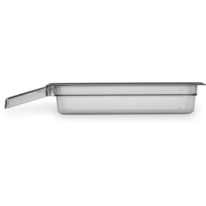 Carlisle 30860H03 1/3 Size Black High Heat Plastic StorPlus Food Pan with Handles, 2.5" Deep