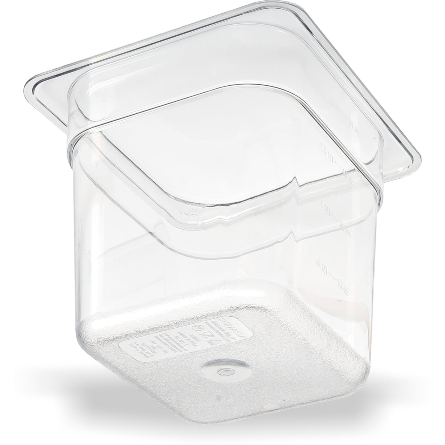 Carlisle 3068507 1/6 Size Clear Polycarbonate StorPlus Food Pan, 6" Deep