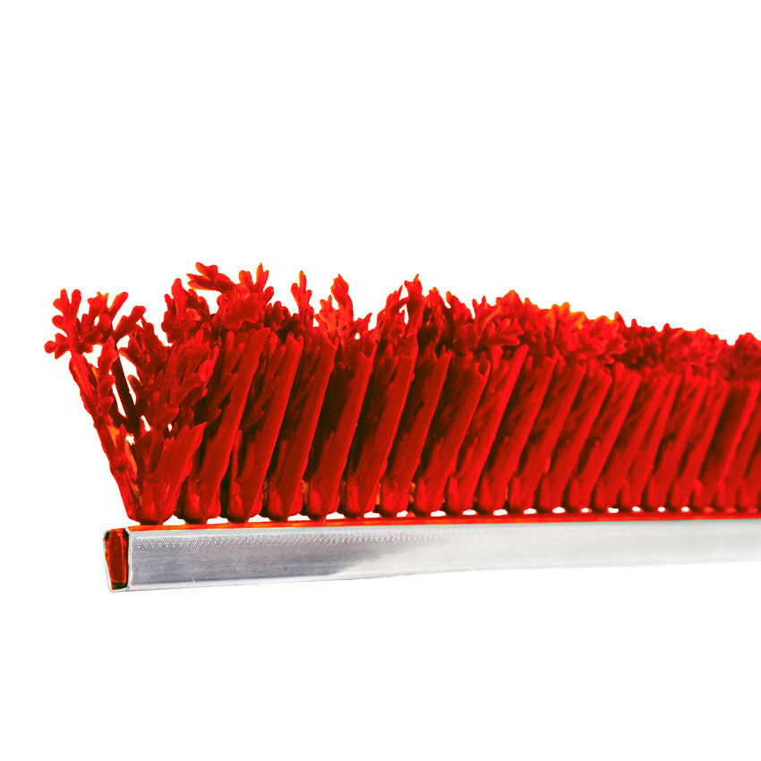 Omcan 10802 2" x 30" Red Parsley Runner with Clip
