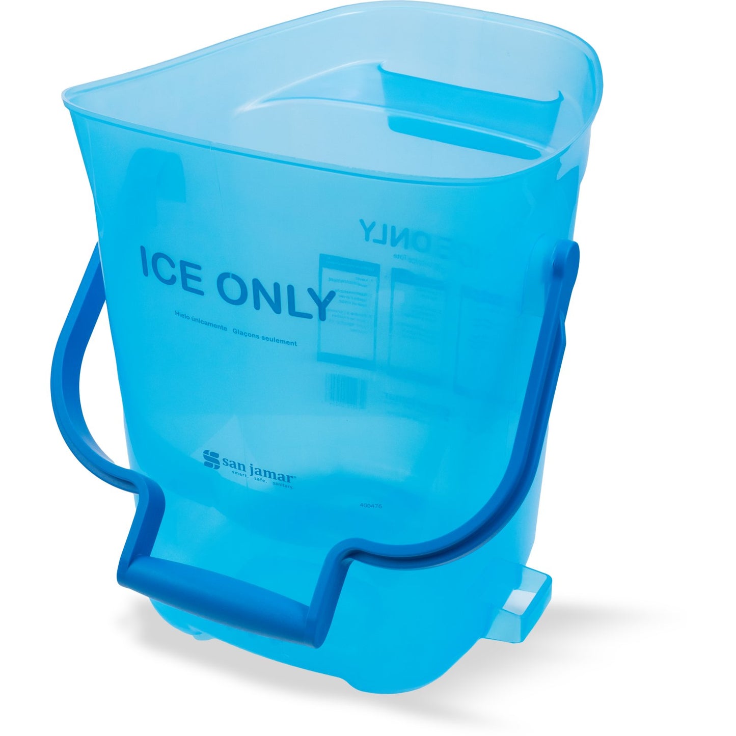 San Jamar SILD6000 6 Galloon Blue Light Duty Ice Tote