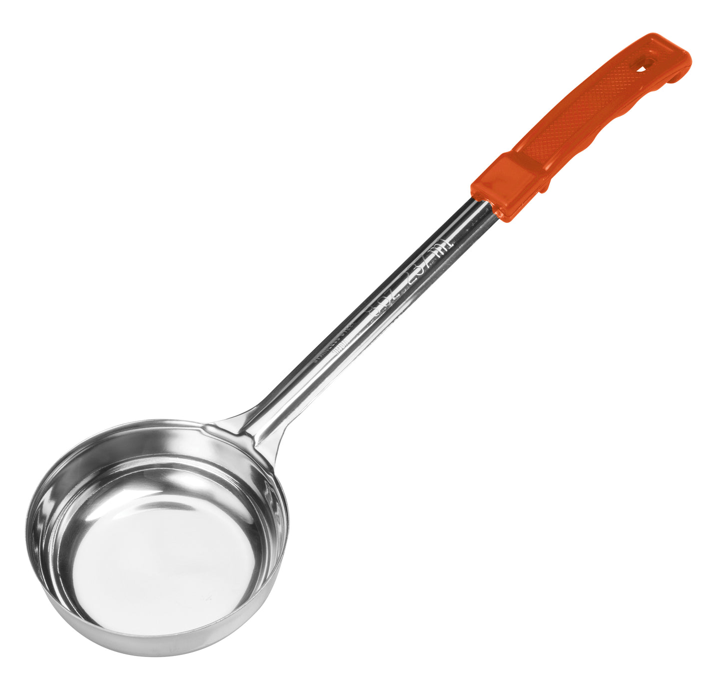 Winco FPSN-8 8 oz. Orange Stainless Steel Solid Food Portioner