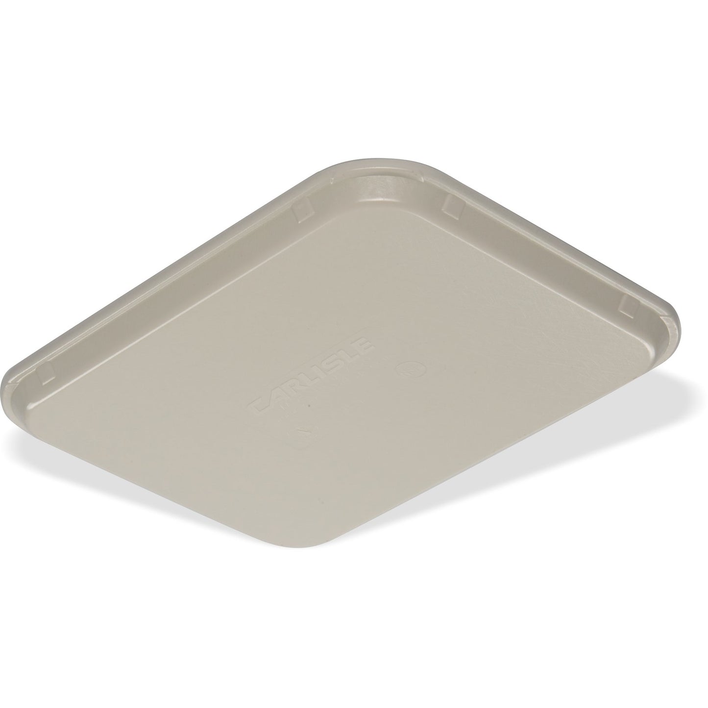 Carlisle 1410FG001 13.75" x 10.6" Bone White Solid Rectangular Glasteel Tray