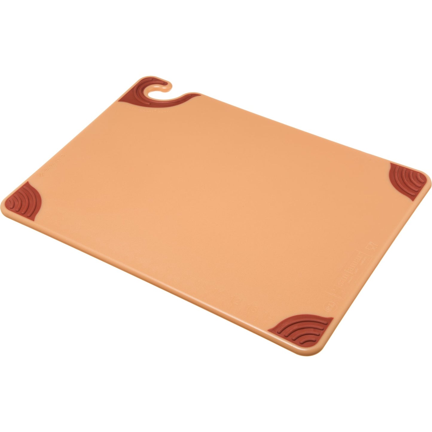San Jamar CBG152012BR 15" x 20" x 0.5" Brown Saf-T-Grip Cutting Board