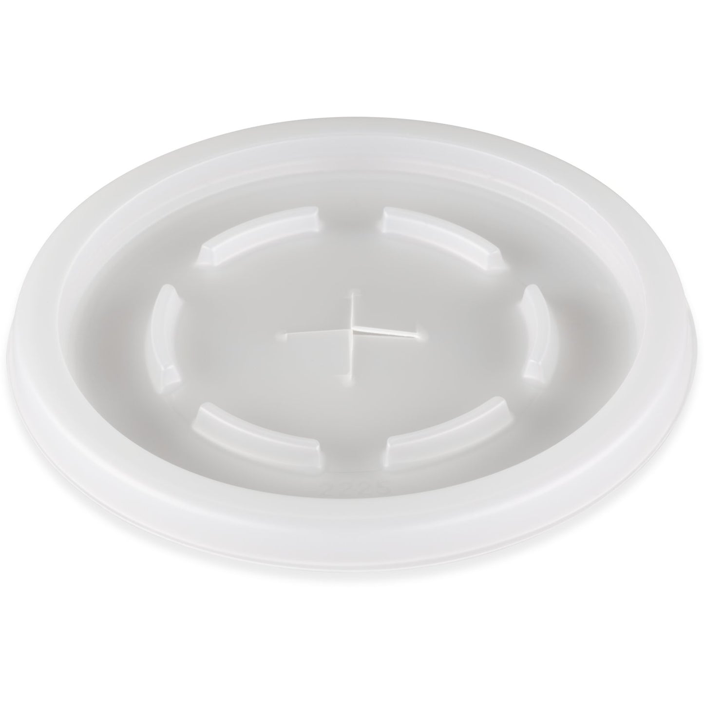 Dinex DX2225ST9000 Translucent Disposable Lid for Fits Specific 7 - 16 oz, Carlisle, Cambro and G.E.T. Enterprises Tumblers (1000/cs) with Straw Slot