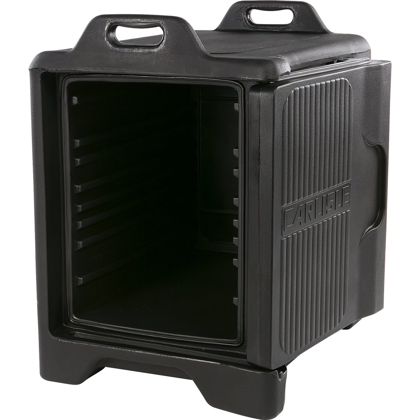 Carlisle XT3000R03 Black Cateraide Slide 'N Seal Top Loader 5 Pan Capacity Insulated Food Pan Carrier