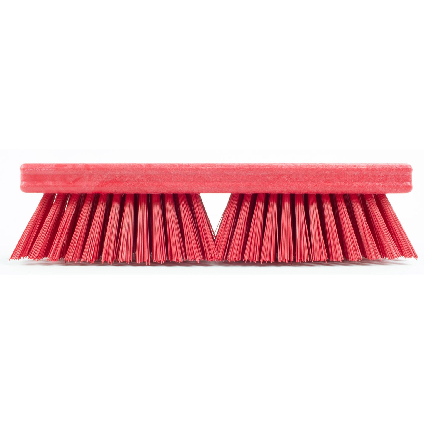 Carlisle 41722EC05 10" Red Sparta Color Coded Deck Scrub Brush