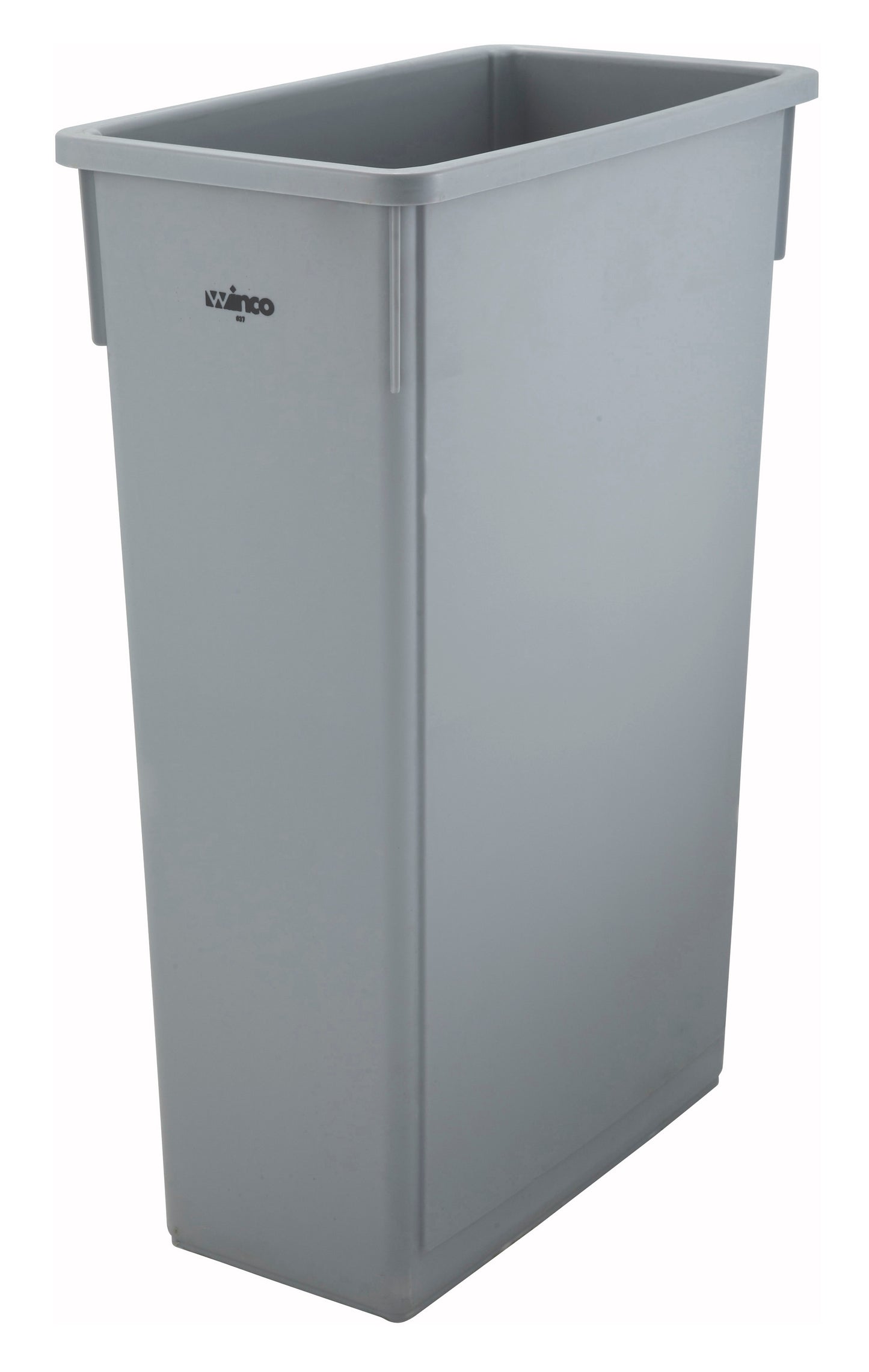 Winco PTC-23SG 23 Gallon Gray Trash Can