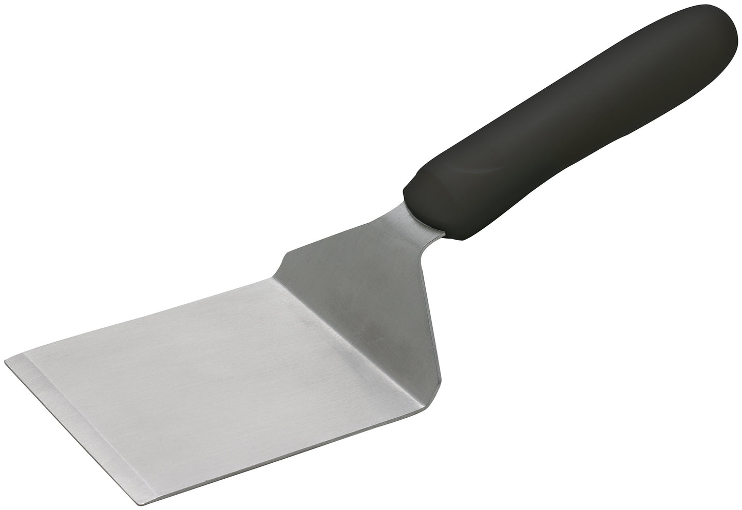 Winco TKP-41 Black Polypropylene Handle Steak/Burger Turner w/ Offset, 4-1/8" x 3-3/4" Blade