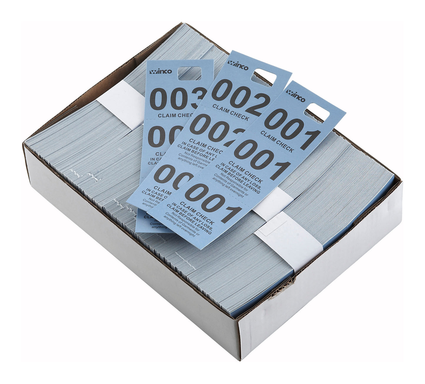 Winco CCK-5BL Blue Coat Check Tickets (500pcs/box)
