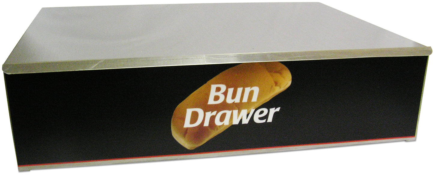 Winco 65030 Benchmark Dry Hot Dog Bun Box for 30 Dog Roller Grill