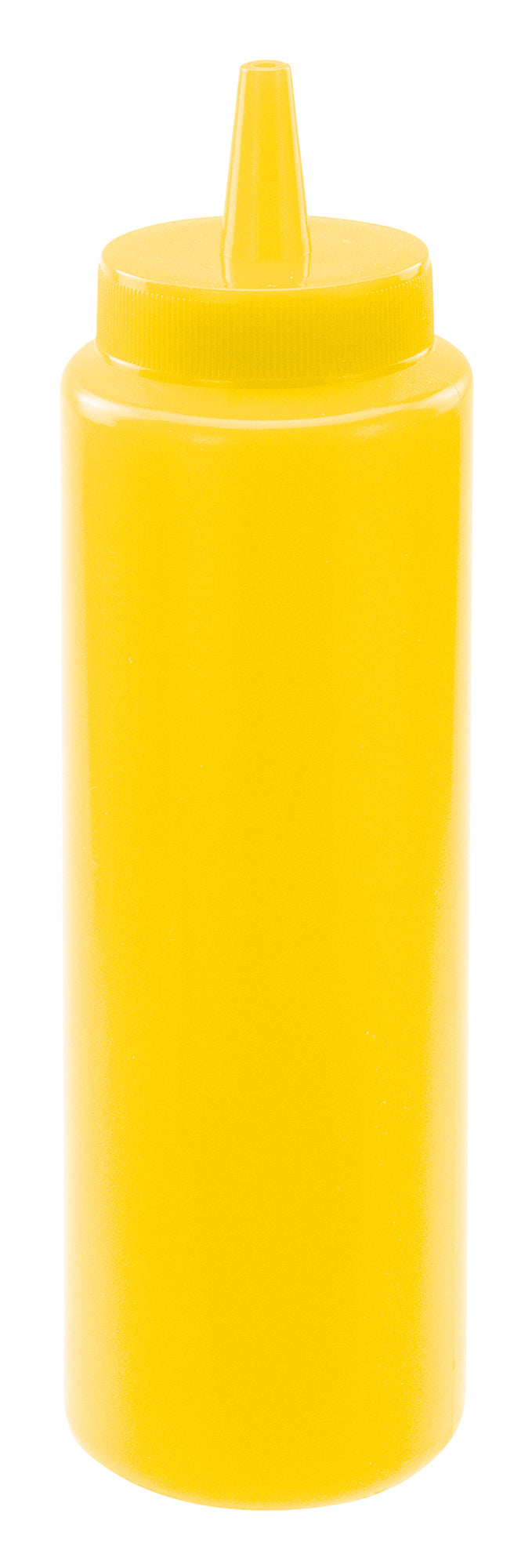 Winco PSB-08Y 8 oz. Yellow Squeeze Bottles (6pcs/pk)
