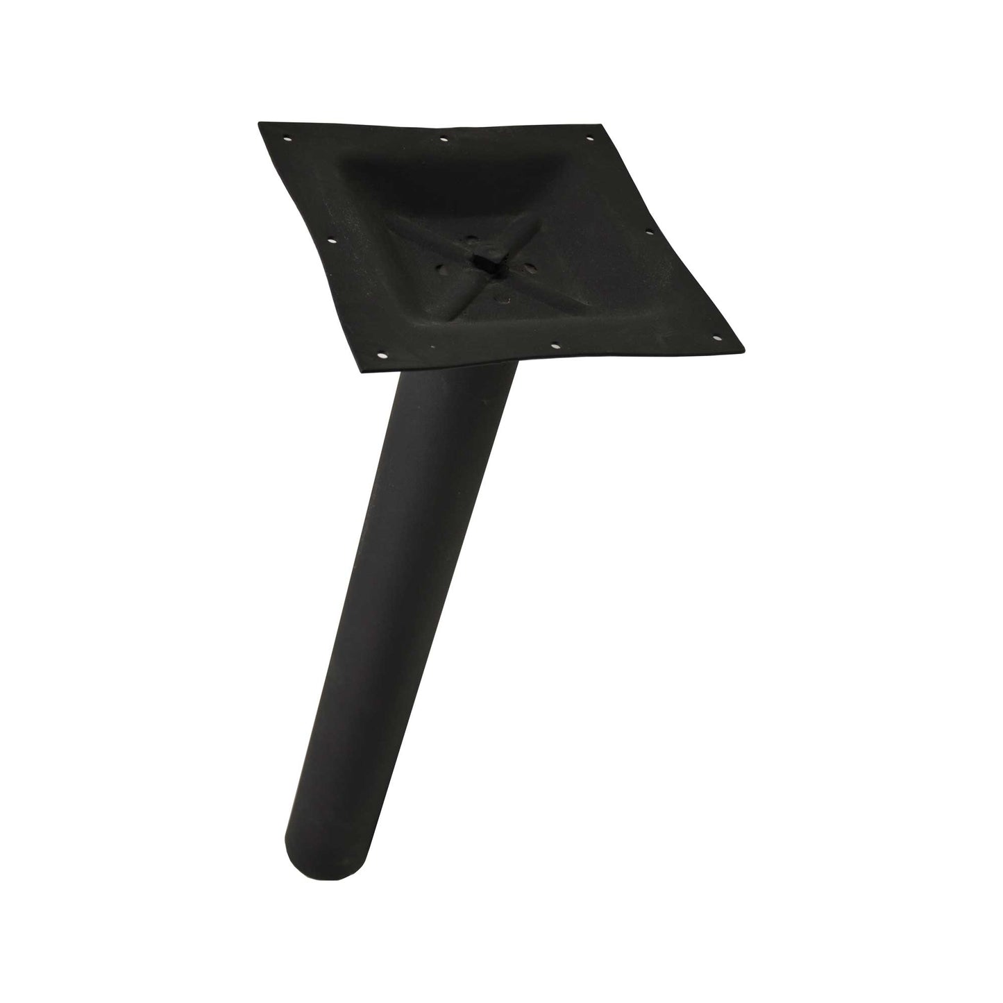Omcan 43509 3" Diameter Black Column with 40" Bar Height Square Top Spider