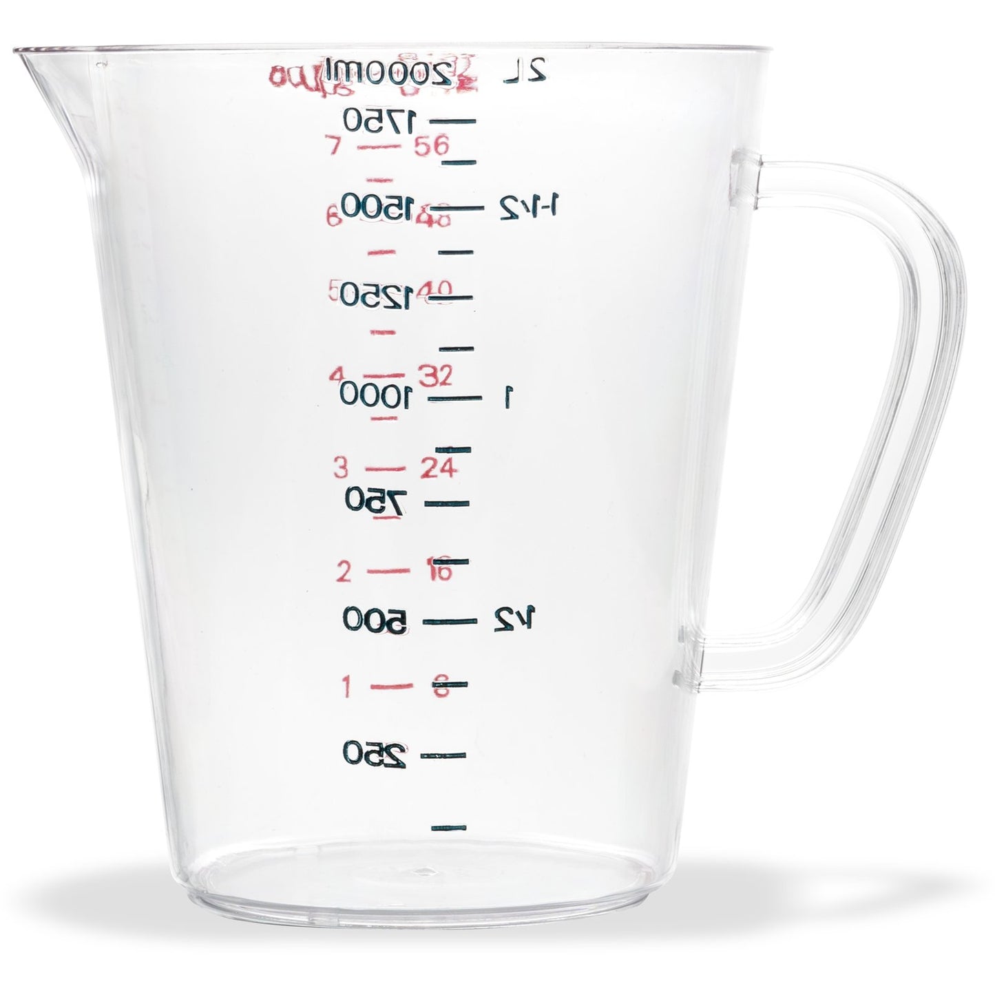 Carlisle 4314407 1/2 gal Clear Polycarbonate Commercial Measuring Cup