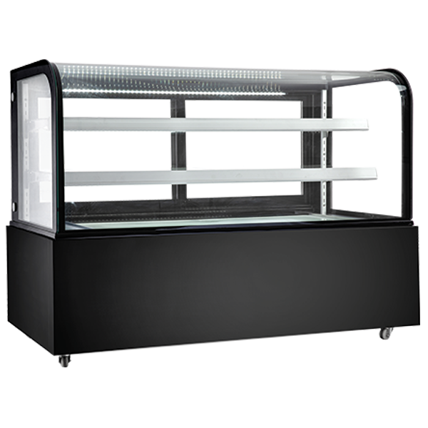 New Air NDC-72-CG 72" Curved Glass Refrigerated Display Case
