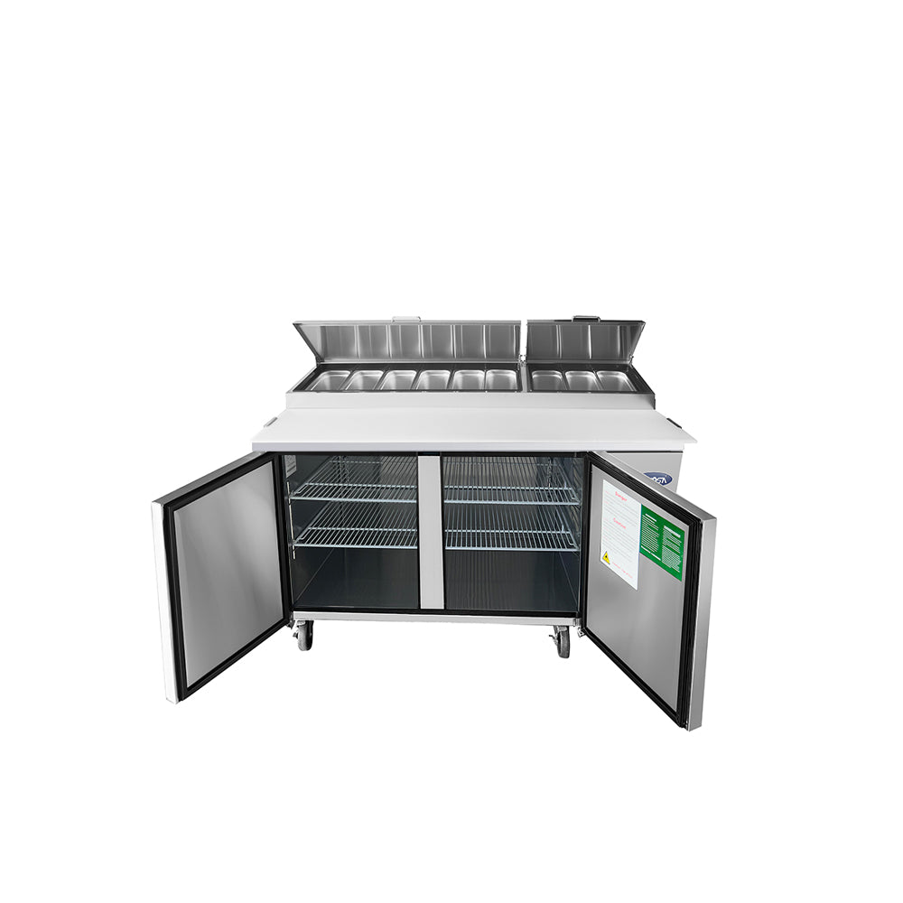 Atosa MPF8202GR 67" Refrigerated Pizza Prep Table
