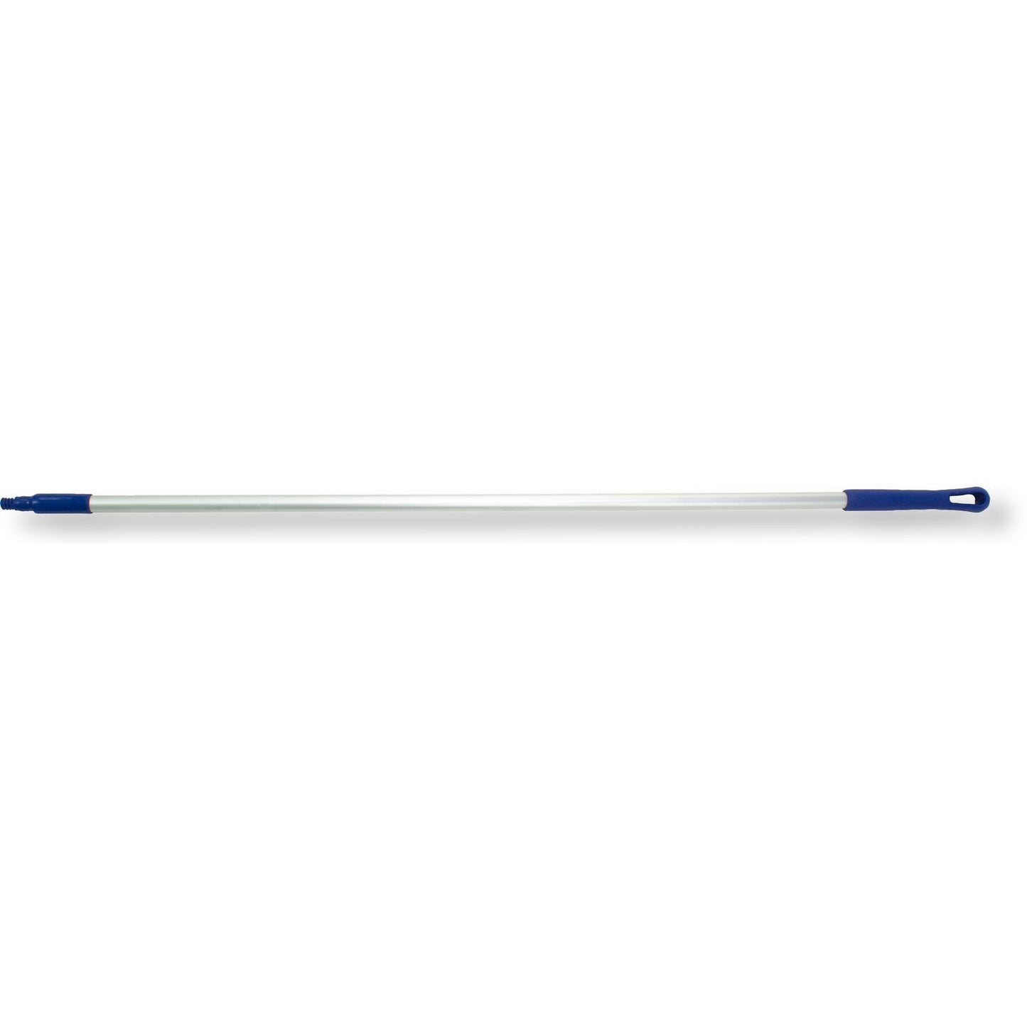 Carlisle 40226EC14 60" Blue Natural Aluminum Handle with Color-Coded Tip and Hang Up Cap