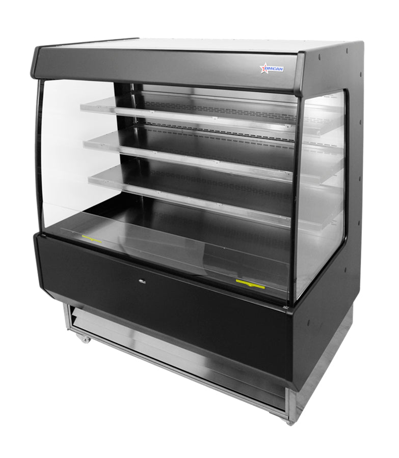 Omcan 44377 27.2 cu.ft 51" Floor Grab-and-Go Open Refrigerated Self-Serve Merchandiser