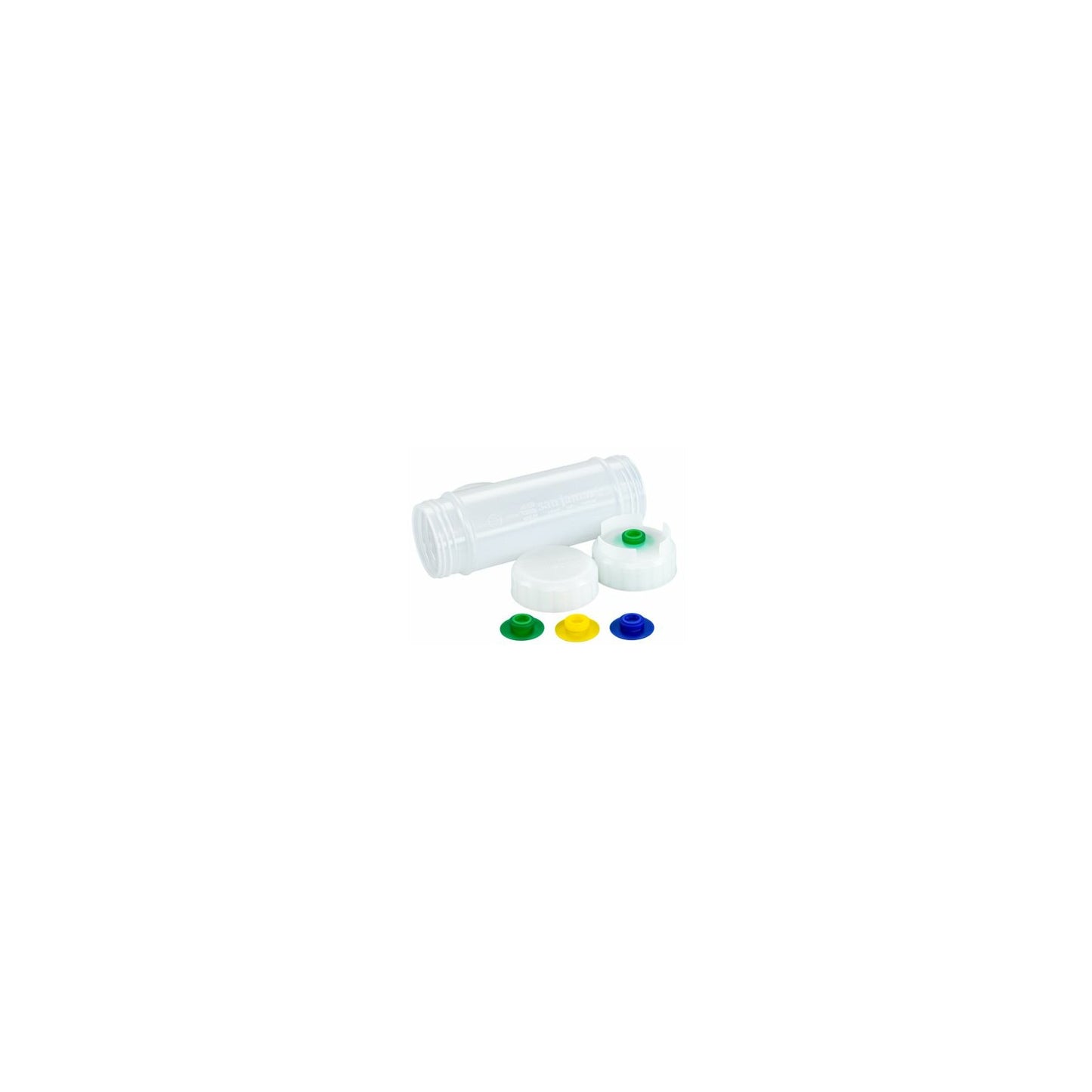San Jamar 857316S 16 oz Natural Silicone EZ-KLEEN Sauce Bottle - Green Valve - Low Viscosity - 12 pack