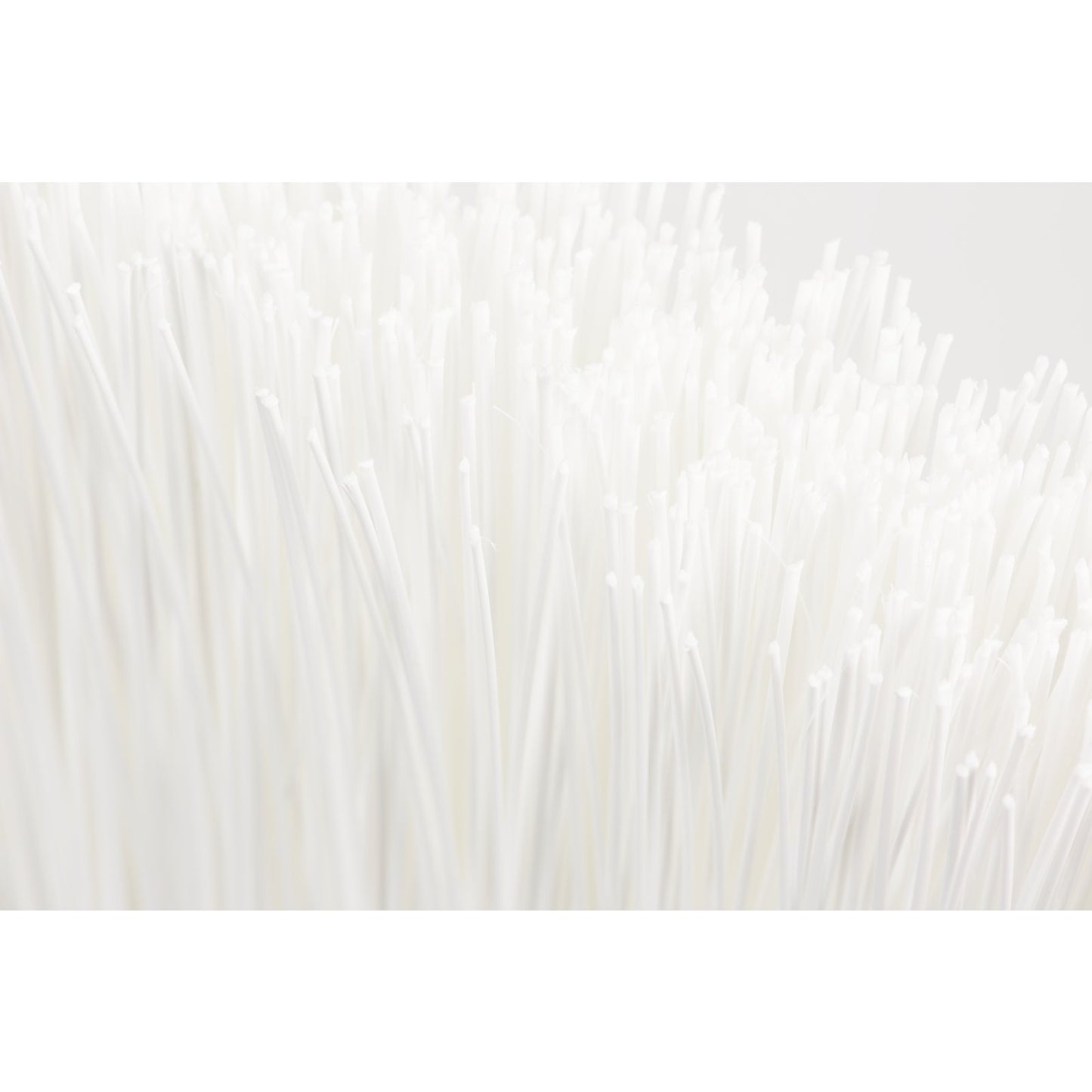 Carlisle 41083EC02 56" White Color Coded Duo-Sweep Unflagged Angle Broom