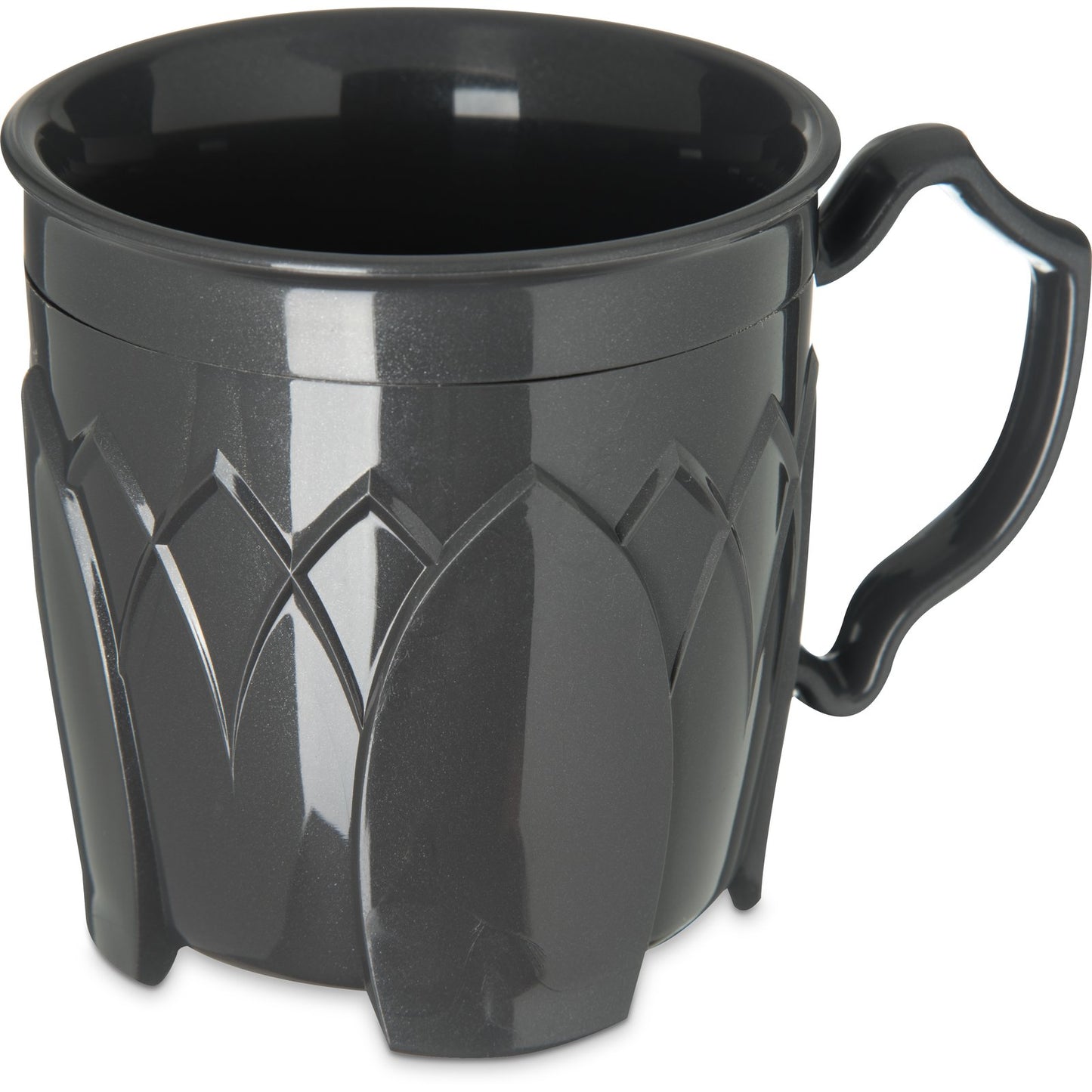 Carlisle DX500044 8 oz Graphite Grey Polypropylene Fenwick Mug