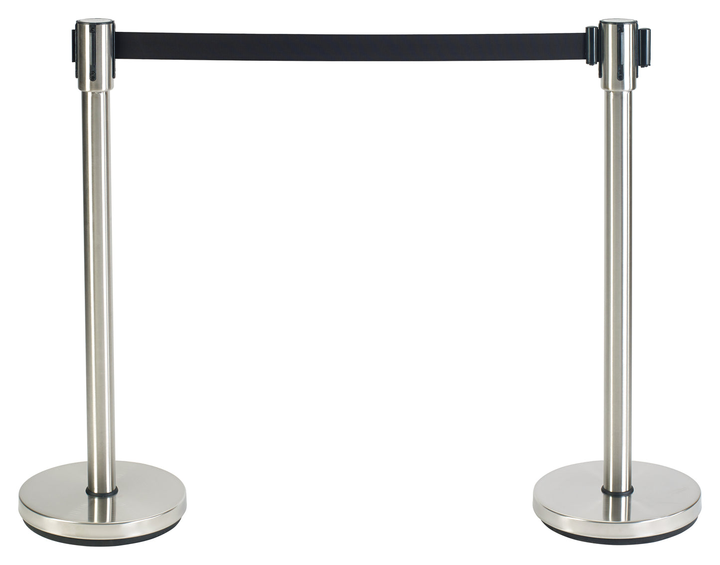 Winco CGS-38S 34" Stainless Steel Stanchion Post, 6-1/2' Retractable Belt