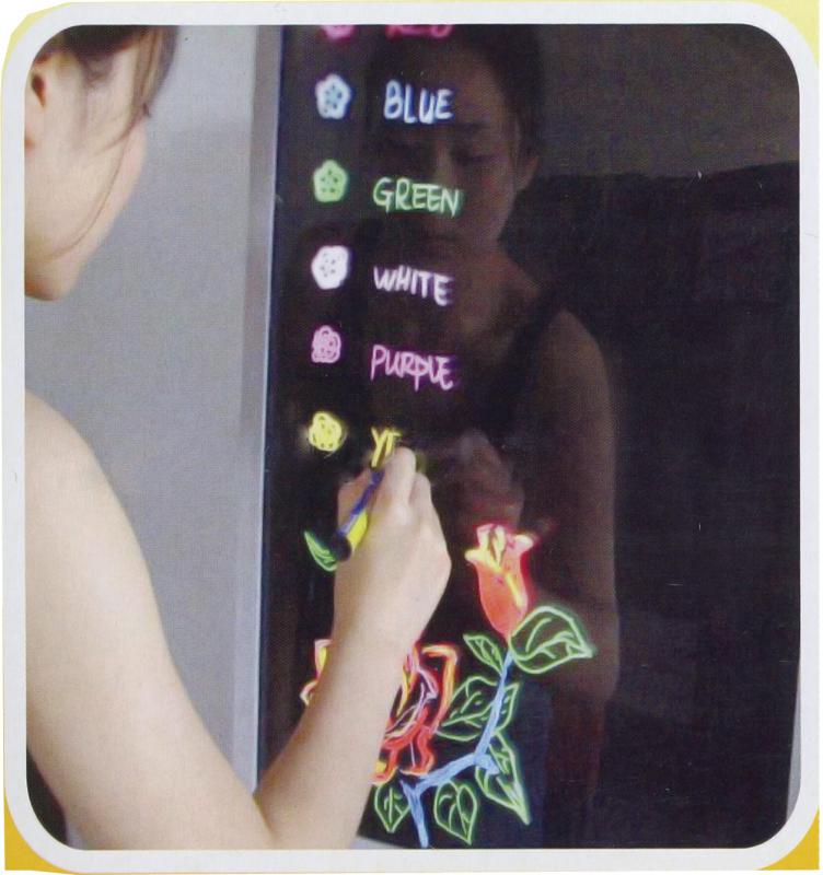 Omcan 39861 Desktop and Hanging LED Write-On Flash Board