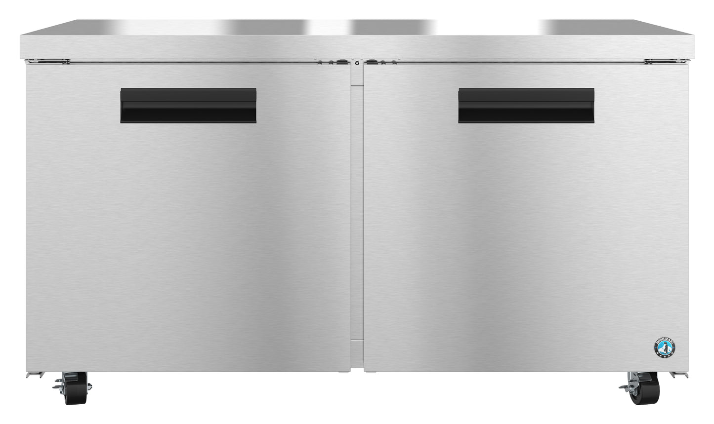 Hoshizaki UF60A Two Section Stainless Doors Undercounter Freezer