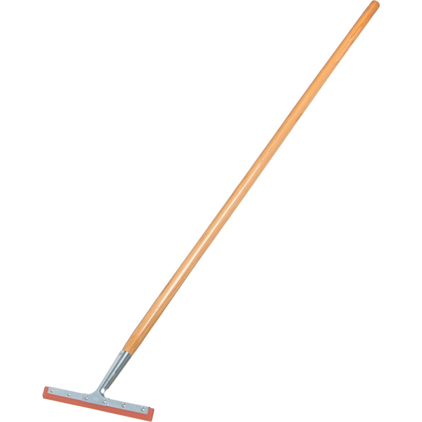 Carlisle 4102700 12" Red Professional Double-Blade Red-Gum Rubber Squeegee with Zinc Plated Steel Handle