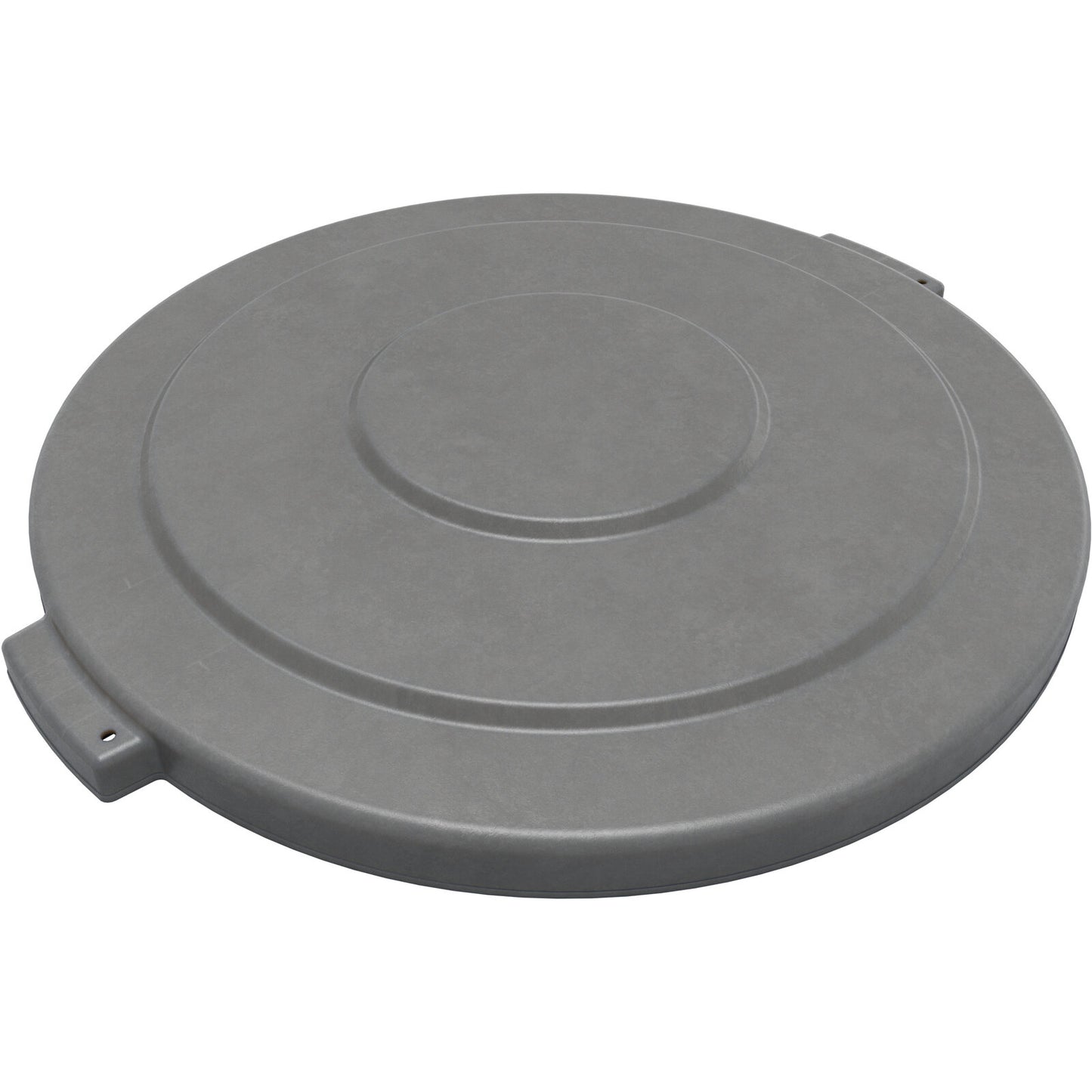Sparta 84104523 44 Gallon Gray Round Polyethylene Bronco Waste Bin Trash Container Lid