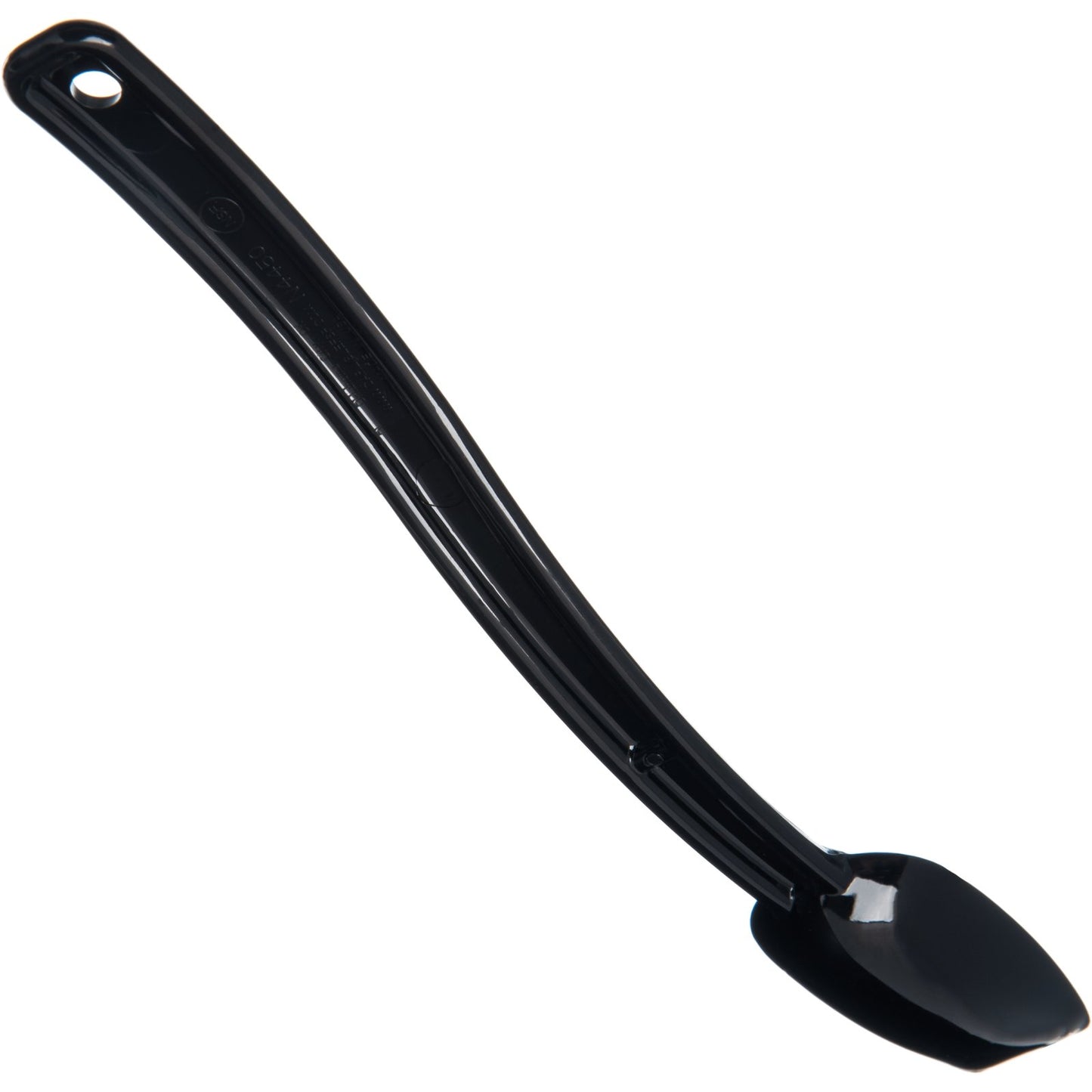 Carlisle 445003 .25 oz 8" Black Polycarbonate Solid Spoon