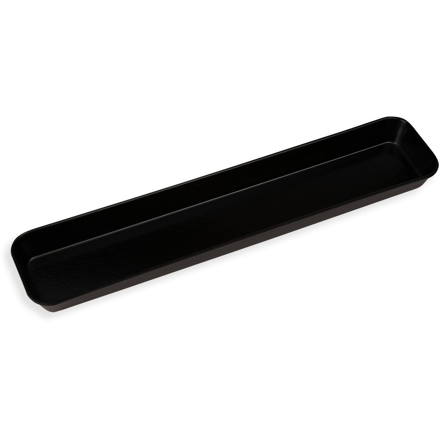 Carlisle 6302FG309 30" x 6-7/16" x 2" Ebony Glasteel Fiberglass Market Pan