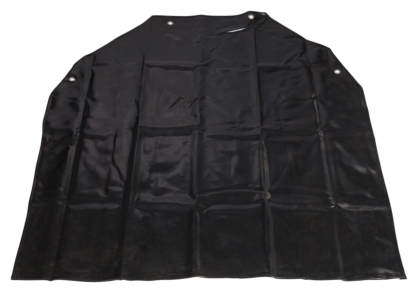 Winco BA-LA Black Latex Bib Apron