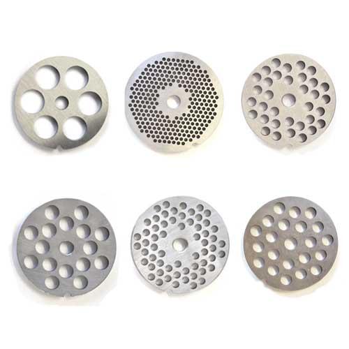 Omcan 11224 #22 One Notch/Round European Style Stainless Steel Hubless Plate,10mm (3/8")