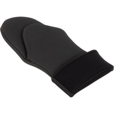 San Jamar UPM15BK 15 Inch Black Neoprene Ultigrip Oven Mitt - Puppet Style
