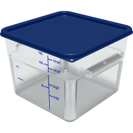 Carlisle 1197260 12 - 22 Qt Royal Blue Square Proprietary Blend Food Storage Container Lid