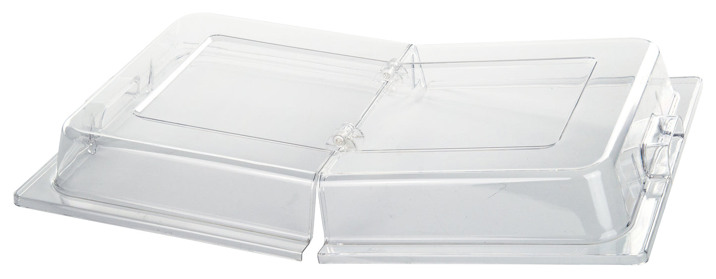 Winco C-DPFH Full-size Polycarbonate Dome Cover, Hinged Opening