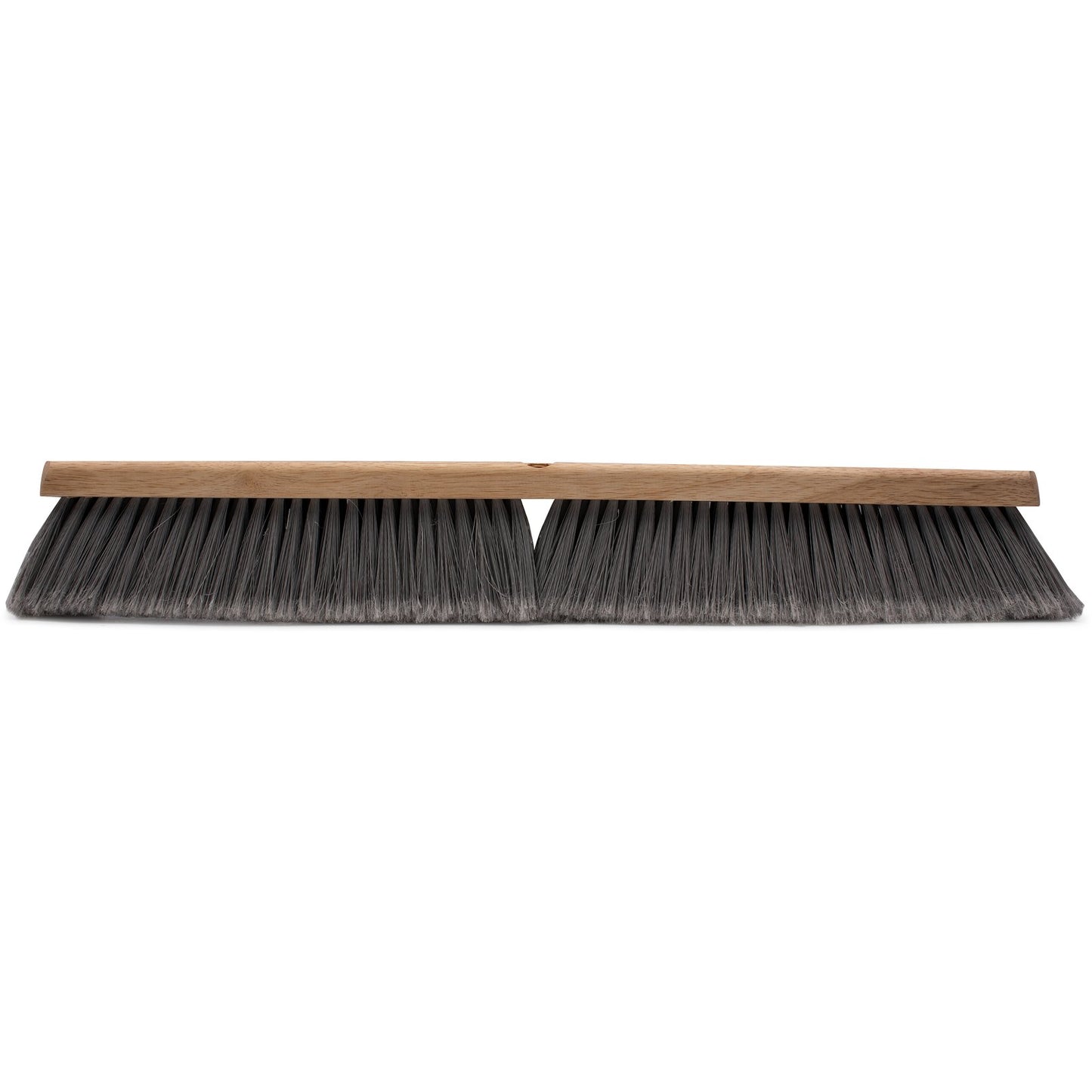 Carlisle 3621952423 24" Flo-Pac Hardwood Push Broom Head with Gray Flagged Polypropylene Bristle
