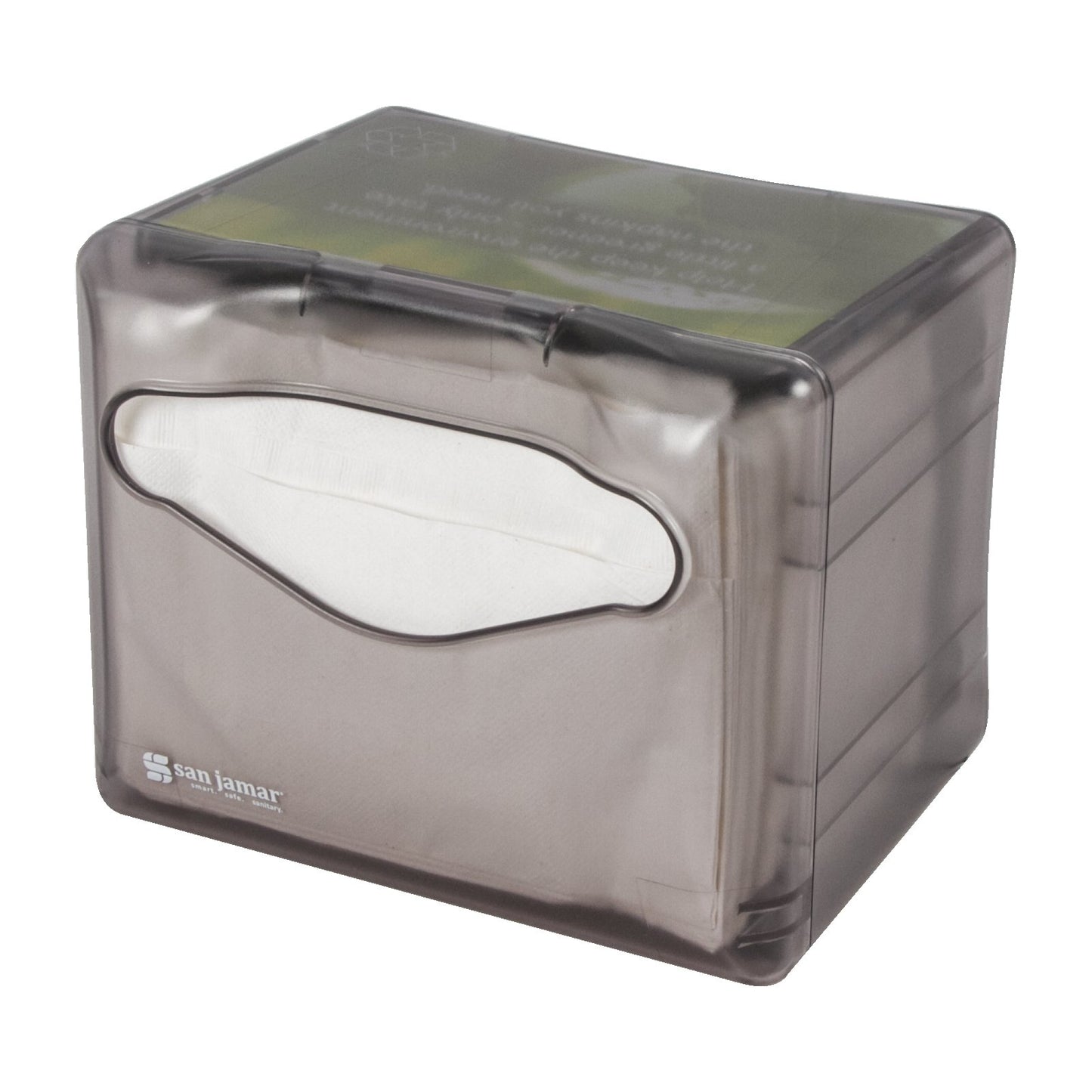 Carlisle H4005TBK 200 Napkins Black ABS Tabletop Venue Napkin Dispenser, Fullfold