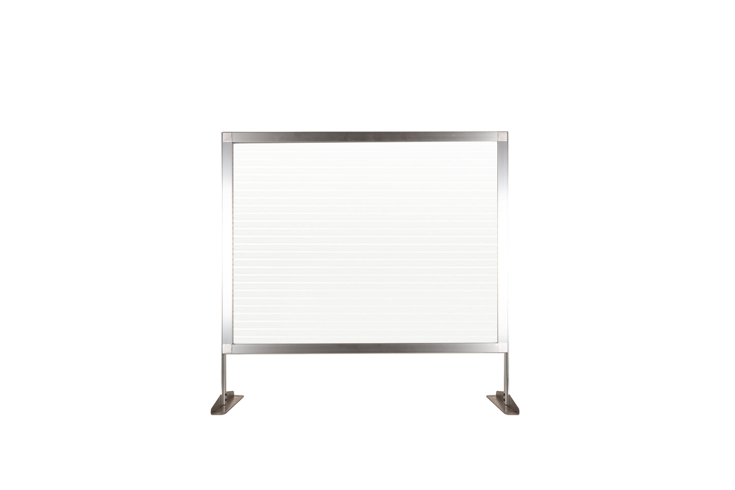 Omcan 46768 72" W x 32.5" H Clear-Fluted Polycarbonate Countertop Panel