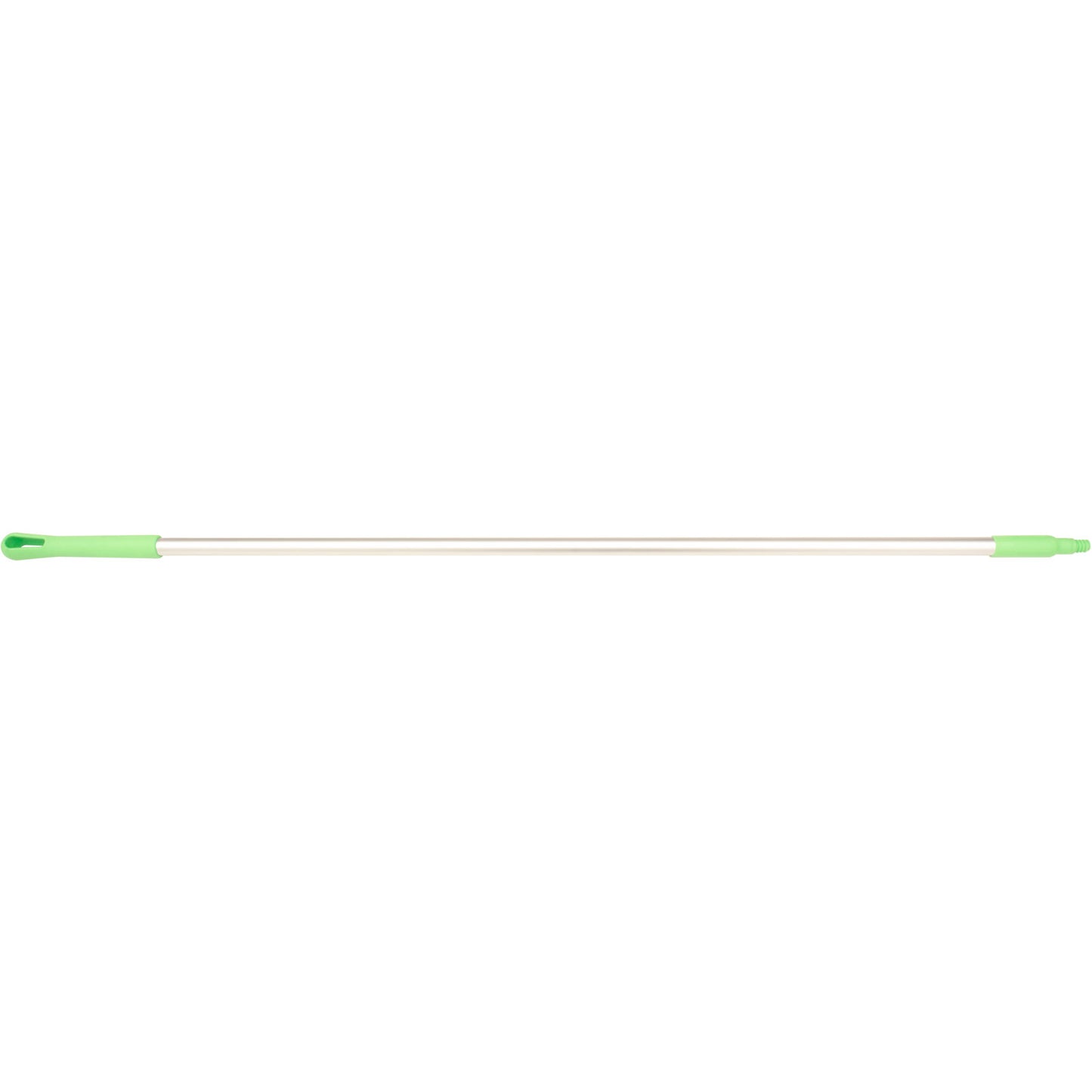 Carlisle 40226EC75 60" Lime Natural Aluminum Handle with Color-Coded Tip and Hang Up Cap