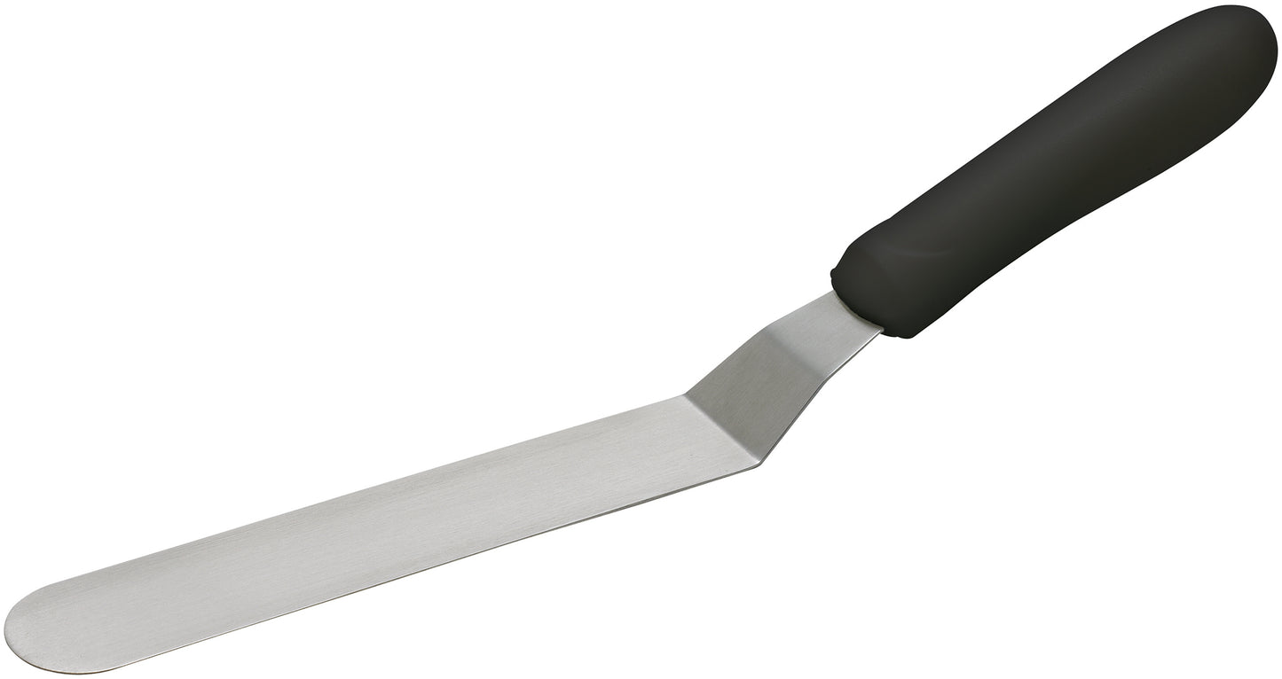 Winco TKPO-7 Black Polypropylene Handle Spatula w/ Offset, 6-1/2" x 1-5/16" Blade