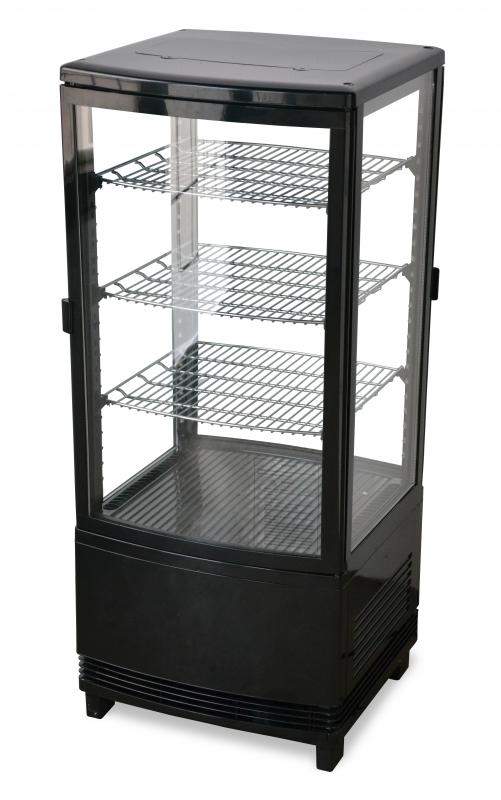 Omcan 25827 17" 4 Sides Glass Refrigerated Display Case (RS-CN-0078-D)
