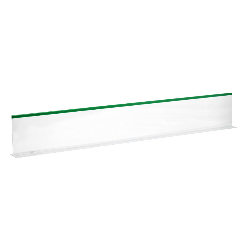 Omcan 10780 5" x 30" Clear Divider with Green Beading